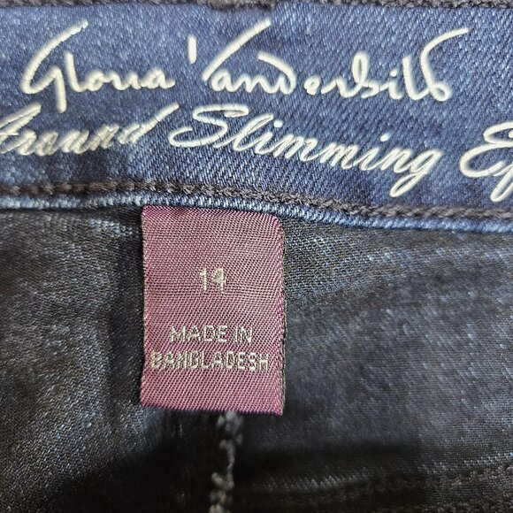 Gloria Vanderbilt Jeans Womens 14 Amanda All Around Slimming Denim Capri - Picture 5 of 12